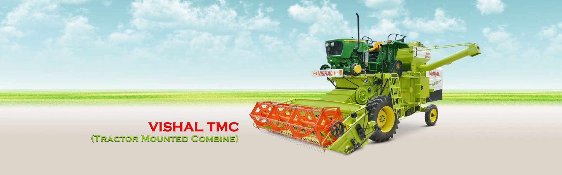 VISHAL TMC - Tractor Mounted Combine Harvester