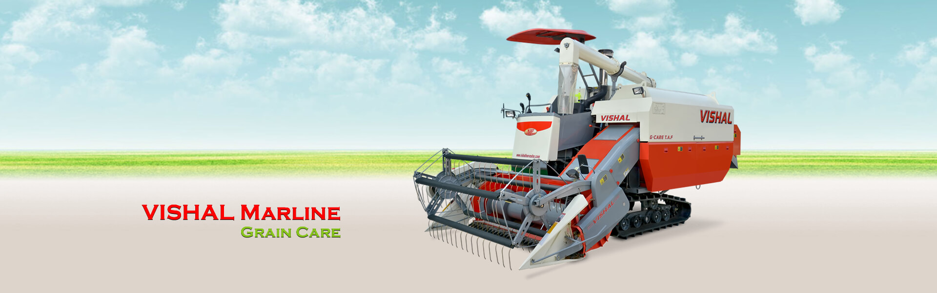VISHAL MARLINE - Grain Care - TAF - Track Combine Harvester