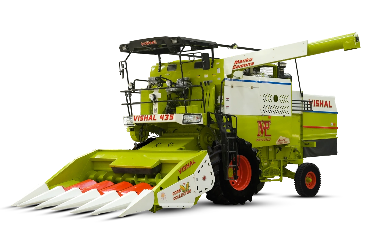 VISHAL combine harvester in wheat field