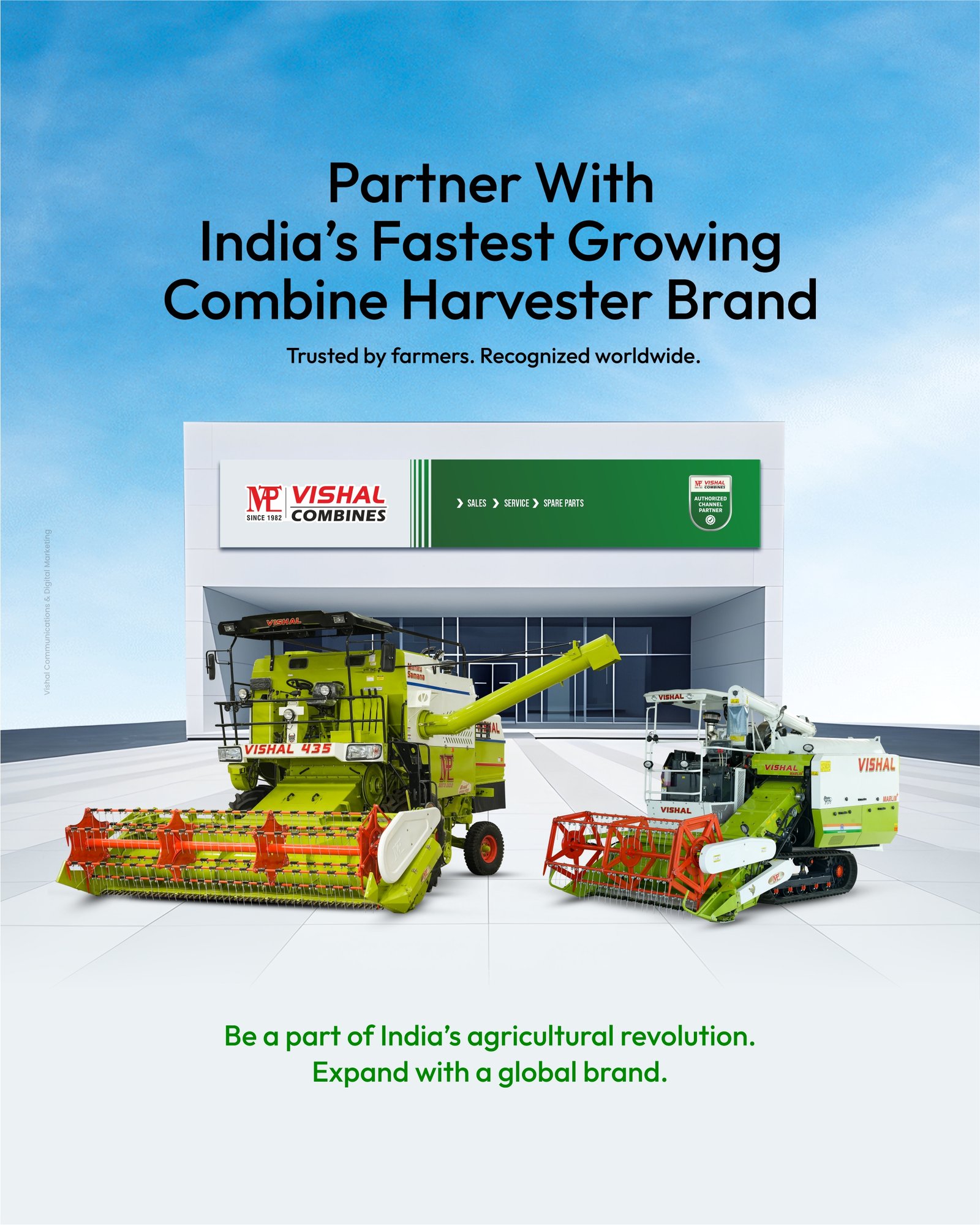 Become an authorized VISHAL Harvesters dealer